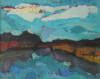 Waterland, 40 x 50 cm, olieverf, 2013