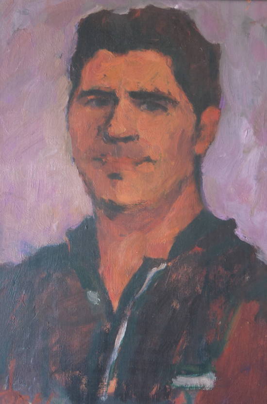 David, 36 x 51 cm, olieverf, 2018