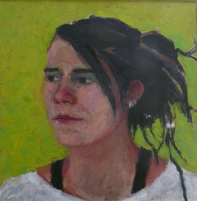 Meisje, 50 x 50 cm, olieverf, 2018