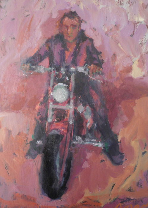 Tijmen, 33 x 46 cm, olieverf, 2019