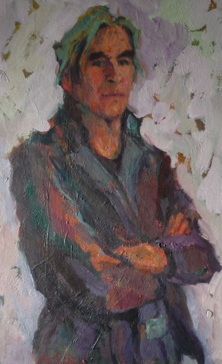 Kees, 33 x 53 cm, olieverf, 2019