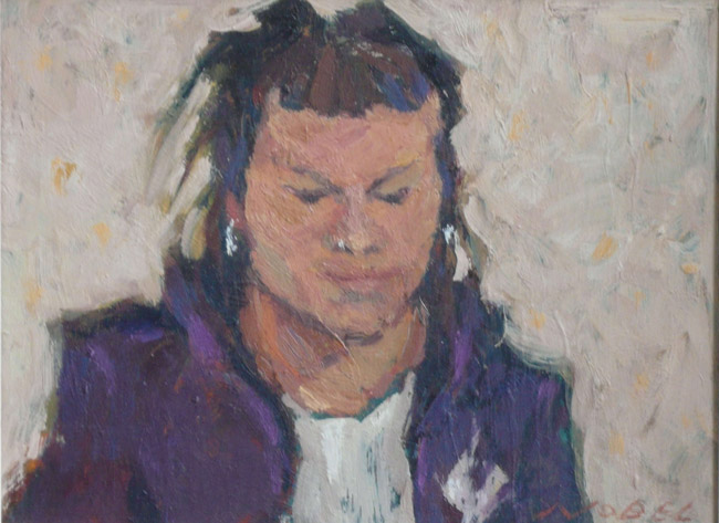 Tiz,40 x 30 cm, olieverf, 2021
