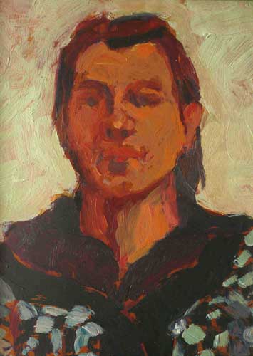 Andrea, 40 x 50 cm, olieverf, 2016