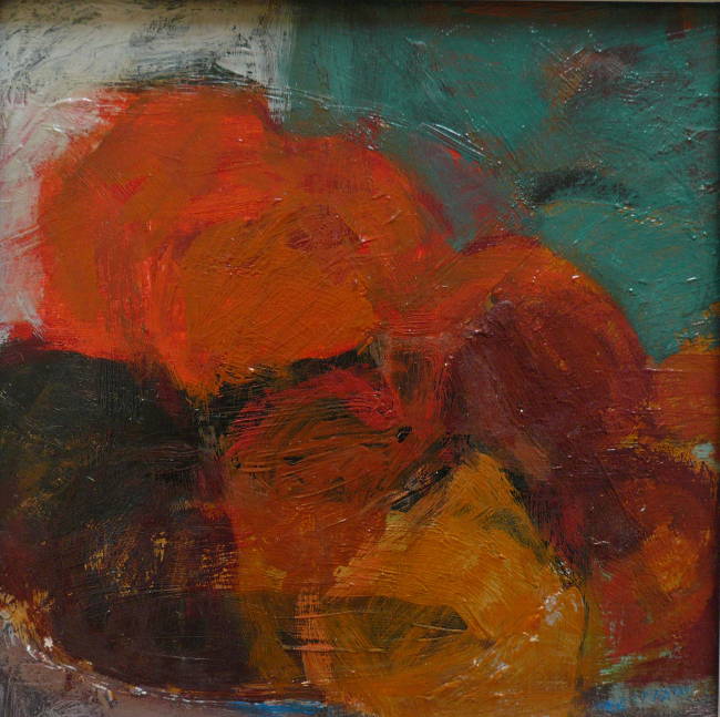Stilleven, 25 x 25 cm, olieverf, 2020